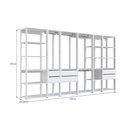 Ver imagem 4 de Guarda Roupa Closet 6 Peças com 3 Cabideiros 6 Gavetas 16 Nichos Easy Branco