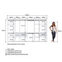 Ver imagem 5 de Guarda Roupa Closet 6 Peças com 3 Cabideiros 6 Gavetas 16 Nichos Easy