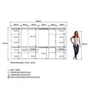 Ver imagem 5 de Guarda Roupa Closet 6 Peças com 3 Cabideiros 6 Gavetas 16 Nichos Easy Branco