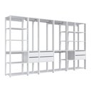Ver imagem 3 de Guarda Roupa Closet 6 Peças com 3 Cabideiros 6 Gavetas 16 Nichos Easy Branco