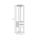 Ver mais imagens de Guarda Roupa Closet 3 Peças com 3 Cabideiros 4 Gavetas 2 Nichos Easy Branco