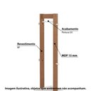 Ver imagem 2 de Cabideiro Mancebo de Chão com Prateleira - Branco/Amêndoa