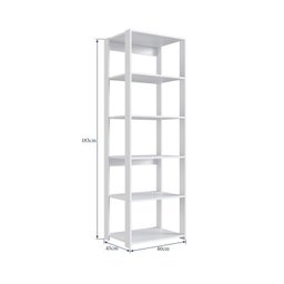 Estante para Livros Modular 3 Peças com 2 Gavetas e 14 Nichos Easy - 11