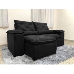Sofá Retrátil e Reclinável 2,00m em Tecido Veludão C/ Pillow Nos Braços Athenas - Montagem Inclusa:p - 2