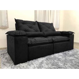 Sofá Retrátil e Reclinável 2,00m em Tecido Veludão C/ Pillow Nos Braços Athenas - Montagem Inclusa:p - 3