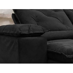 Sofá Retrátil e Reclinável 2,00m em Tecido Veludão C/ Pillow Nos Braços Athenas - Montagem Inclusa:p - 5