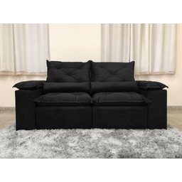 Sofá Retrátil e Reclinável 2,00m em Tecido Veludão C/ Pillow Nos Braços Athenas - Montagem Inclusa:p - 4