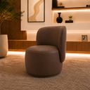 Ver imagem 3 de Poltrona Decorativa Bia Orgânica Corino Recepção Sala Estar Quarto