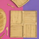 Ver imagem 5 de Petisqueira de Bambu Oikos Desmontável 4 Peças Quadrada