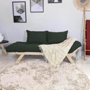 Ver imagem 6 de Sofá Japão Futon Verde Militar em Madeira Maciça