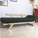 Ver imagem 2 de Sofá Japão Futon Verde Militar em Madeira Maciça