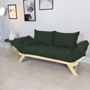 Ver imagem 4 de Sofá Japão Futon Verde Militar em Madeira Maciça