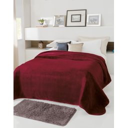 Cobertor King Jolitex Kyor Plus 2,20x2,40m Várias Cores - Vinho - 1