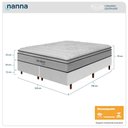 Ver imagem 3 de Cama Box Branca + Colchão Queen Size Ortopédico San Gabriel Branco Espuma D33 One Pillow