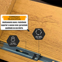 Ver imagem 4 de Cabeceira Casal Extensível com 2 Mesas de Cabeceira 4 Gavetas com Tomada Síria 