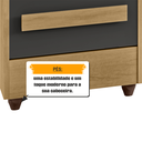 Ver imagem 5 de Cabeceira Casal Extensível com 2 Mesas de Cabeceira 4 Gavetas com Tomada Síria 