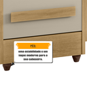 Ver imagem 5 de Cabeceira Casal Extensível com 2 Mesas de Cabeceira 4 Gavetas com Tomada Síria