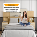 Ver mais imagens de Cabeceira Casal Extensível com 2 Mesas de Cabeceira 4 Gavetas com Tomada Síria Marrom