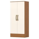 Ver imagem 5 de Guarda Roupa 4 Portas 2 Gavetas Luiz BS07 com Armário Multiuso Prime Cinamomo Off White - Henn - Bri