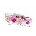Ver imagem 3 de Cama Carruagem para Quarto Infantil Branco/Rosa