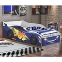 Ver imagem 1 de Mini Cama para Quarto Infantil Carro Branco/Azul