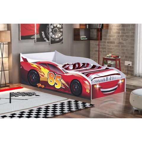 Cama Carro Infantil/Solteiro em MDF/MDP