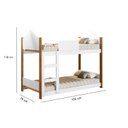 Ver imagem 3 de Beliche Infantil Magia Branco/Grenat