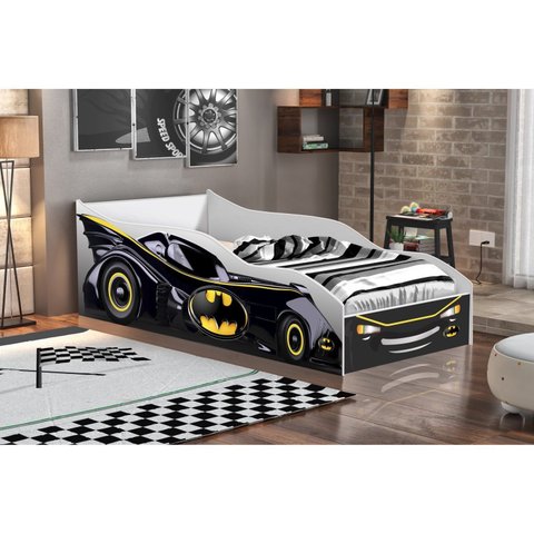 Cama Carro para Quarto Infantil/Solteiro Branco
