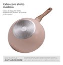 Ver imagem 4 de Panela Wok Rosa 28cm Indução Alum. Cerâmico 4mm Style Cook