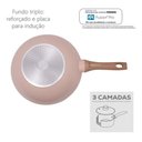 Ver imagem 5 de Panela Wok Rosa 28cm Indução Alum. Cerâmico 4mm Style Cook