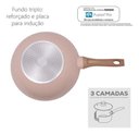 Ver imagem 5 de Panela Wok Rosa 28cm Indução Alum. Cerâmico 4mm Style Cook