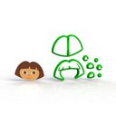 Ver imagem 1 de Cortadores Dora Aventureira - Modular Tamanho 5,5 Cm