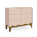 Ver imagem 5 de Quarto de Bebê Berço Evolution + Cômoda 6 Gvts + Colchão Rosa