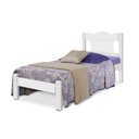 Ver imagem 2 de Cama Solteiro em MDF/MDP Munique Branco