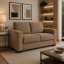 Ver imagem 1 de Sofá Namoradeira 3 Lugares 200cm Cappuccino Suede Online Confort