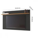 Ver imagem 6 de Painel Home Suspenso para TV até 60 Polegadas NT1190 Preto/Freijó - Notável