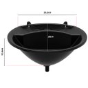 Ver imagem 2 de Pia Lavatório Banheiro Plástico 4L Preta | Astra