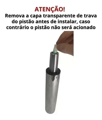Ver imagem 6 de Pistão Cromado À Gás 120mm 150kg Classe 4