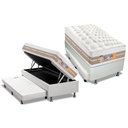 Ver imagem 1 de Cama Box Baú C-auxiliar Solteiro: Colchão Molas Castor Pocket Silver Star Air + Base Crc Courano