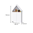 Ver imagem 3 de Estante Infantil 2 portas 4 Prateleitas Casa Magia