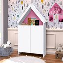 Ver imagem 1 de Estante Infantil 2 portas 4 Prateleitas Casa Magia