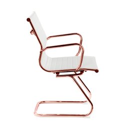 Cadeira de Escritório Eames Branca - Fixa | Rosé - 2