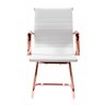 Cadeira de Escritório Eames Branca - Fixa | Rosé - 1