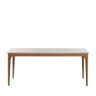 Mesa de Jantar Retangular C/ Vidro para 6 Lugares Ella 184 Cm - Natural C/ Off White Fosco - 7