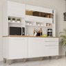 Armário de Cozinha com Balcão Mdp 6 Portas Branco - 2