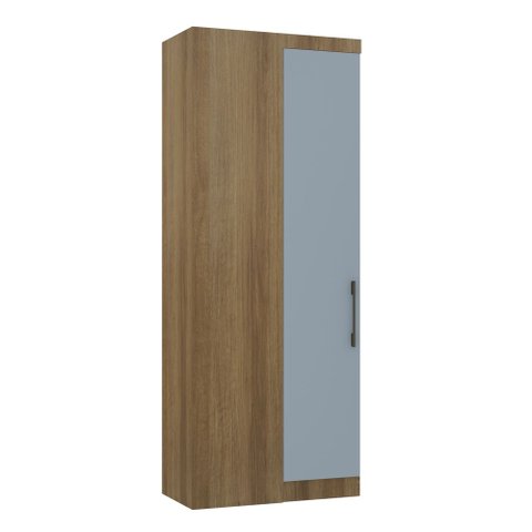 Guarda Roupa Dormitório Modulado Paris Módulo Canto Reto - Luciane 331:Avelã e Azul
