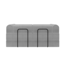 Ver imagem 6 de Sofá Modular Mônaco Retrátil Confortável Versátil Linho:cinza