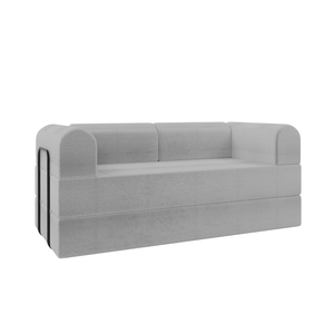 Sofá Modular Mônaco Retrátil Confortável Versátil Linho:cinza