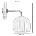 Ver imagem 4 de Arandela Aluminio Bola New Cobre 23x25cm