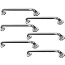 Ver imagem 1 de Barra Alça Apoio 50cm Aço Inox Kit 6 Uni Idoso Gestante Cadeirante Acessibilidade Box Banheiro Escad